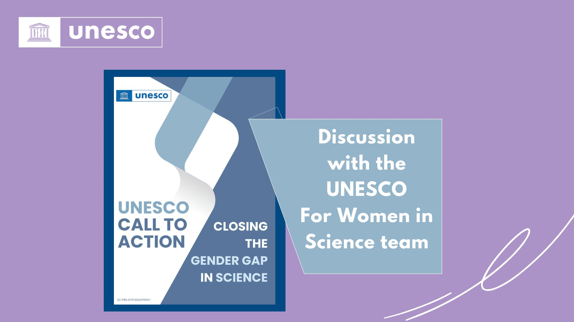Discussing the UNESCO Call to Action "Closing the Gender Gap in Science ...