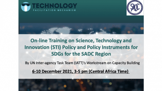 UN-IATT on-line training sessions on STI policy and policy instruments for SDGs for the SADC region