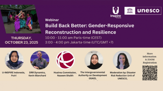 Webinar - Build Back Better: Gender-Responsive Reconstruction and Resilience